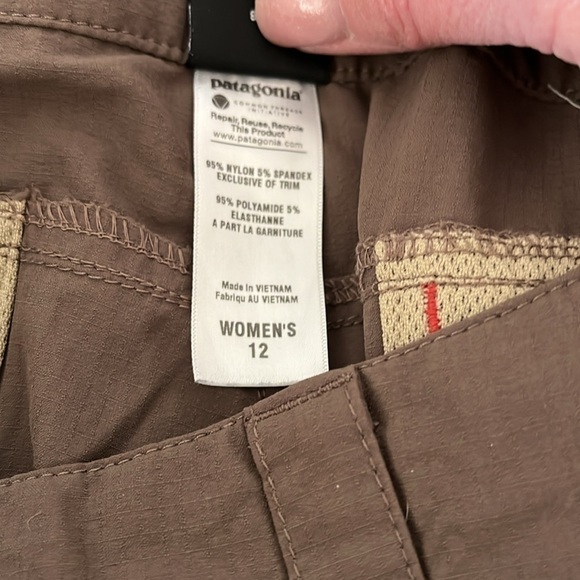 NWOT Patagonia Women’s Brown Capris With Pockets Size 12 - Picture 9 of 10